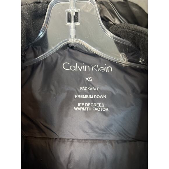 Calvin Klein Womens Packable Premium Down Puffer Jacket Size XS Brown Zip Up - Picture 6 of 11